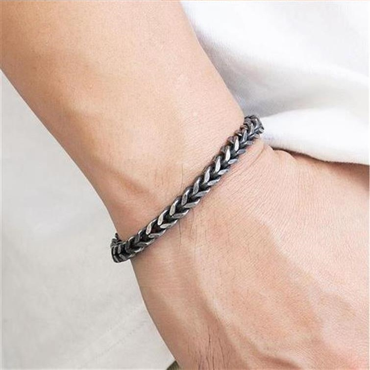Stainless Steel Vintage Black Cuban Chain Bracelet - Image 4