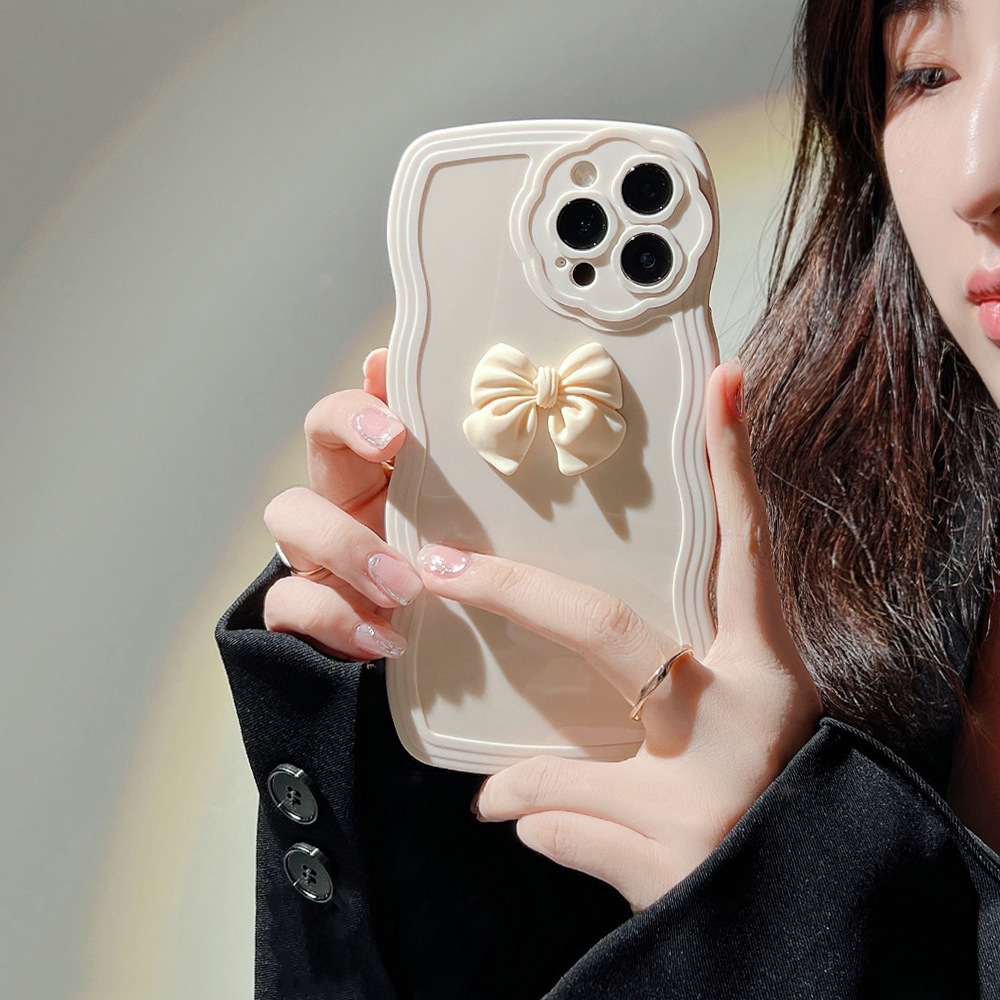 Women's Silicone Wave Bow Phone Case - Image 7