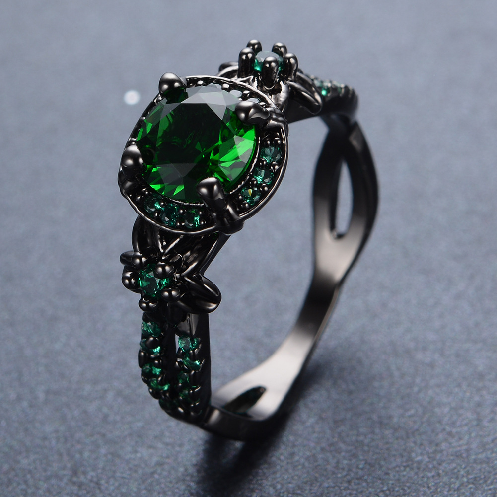 Black Gold Opal Diamond Men Ring - Image 5