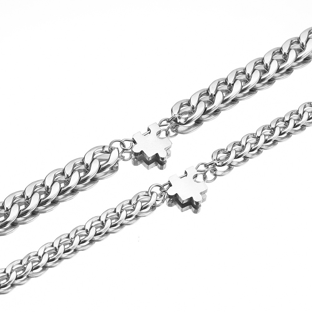 Titanium Jewelry Bracelet Set For Men - Image 3