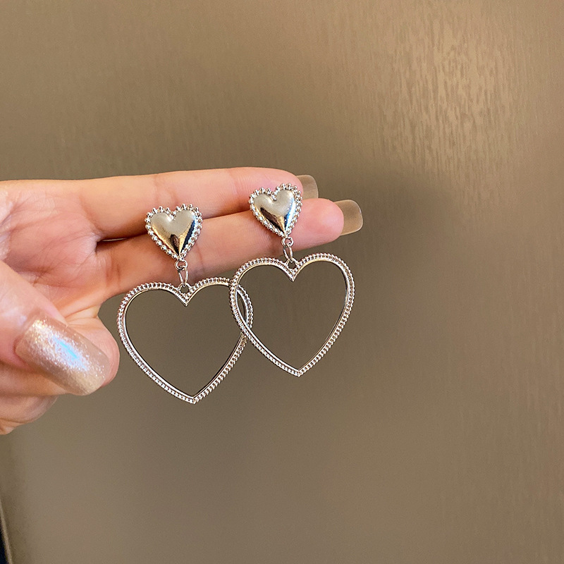Metal Hollow Design Earrings Women - Image 4
