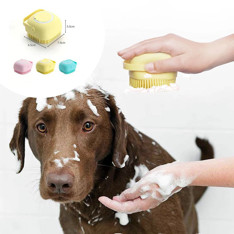 Pet Cat Silicone Dog Bath Massage Brush - Image 8