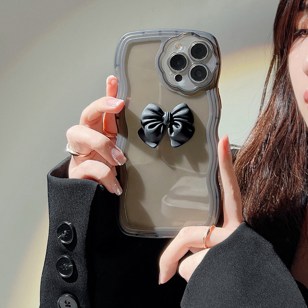 Women's Silicone Wave Bow Phone Case - Image 5