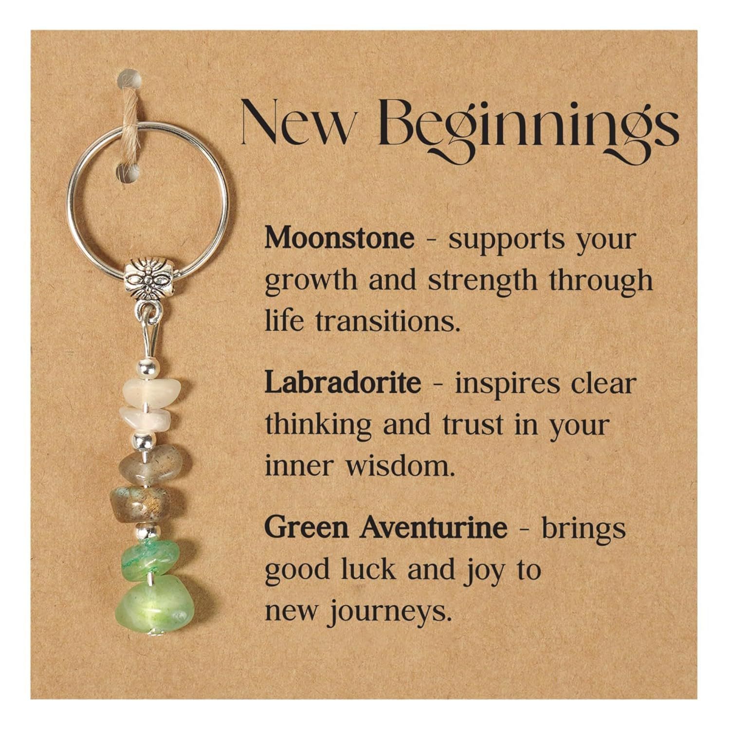 Green Chalcedony Bracelet Zebra Keychain - Image 8