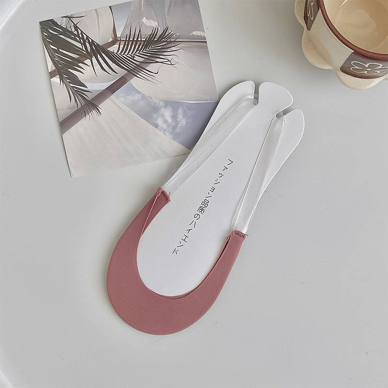 Women Cotton Ice Silk Boat Socks - Image 7