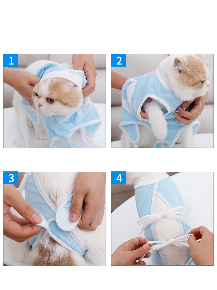 Summer Cat Thin Pet Care Suit - Image 3