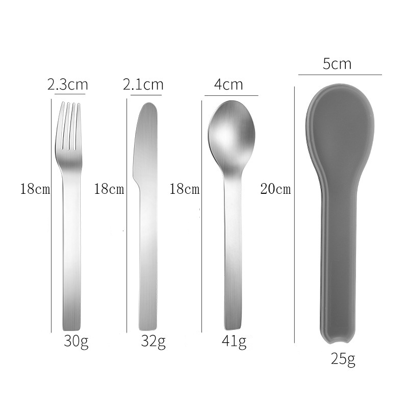 Stainless Steel Travel Convenient Cutlery Set - Image 5