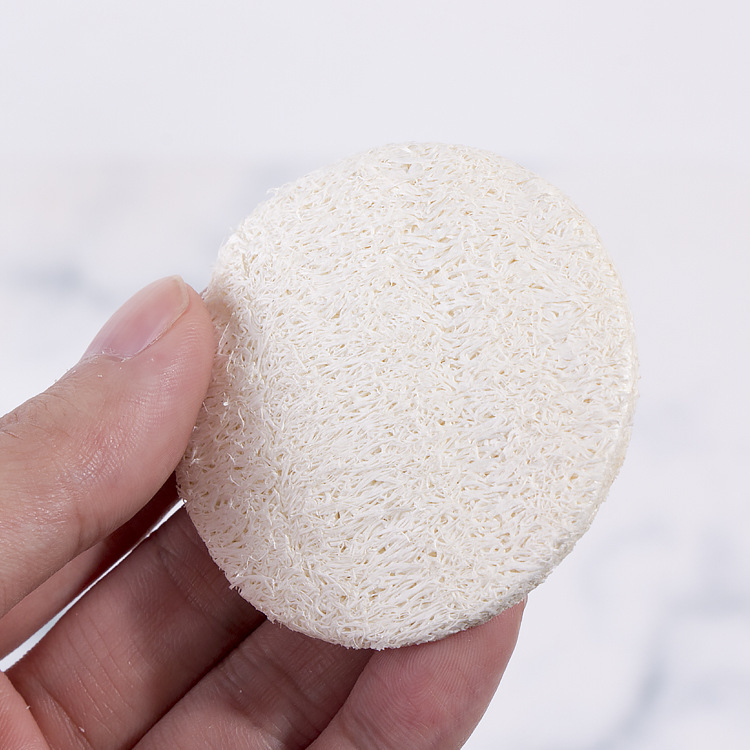 Loofah Round Reusable Scrubbing Exfoliating Pad