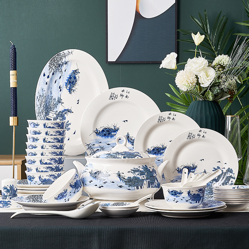 Luxury Bone China Ceramic Bowls And Saucers Set - Image 6