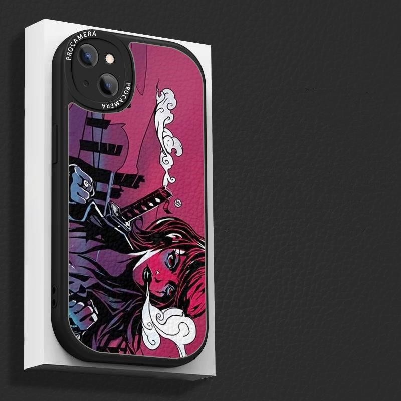 Fashion Print Lambskin Phone Case - Image 2