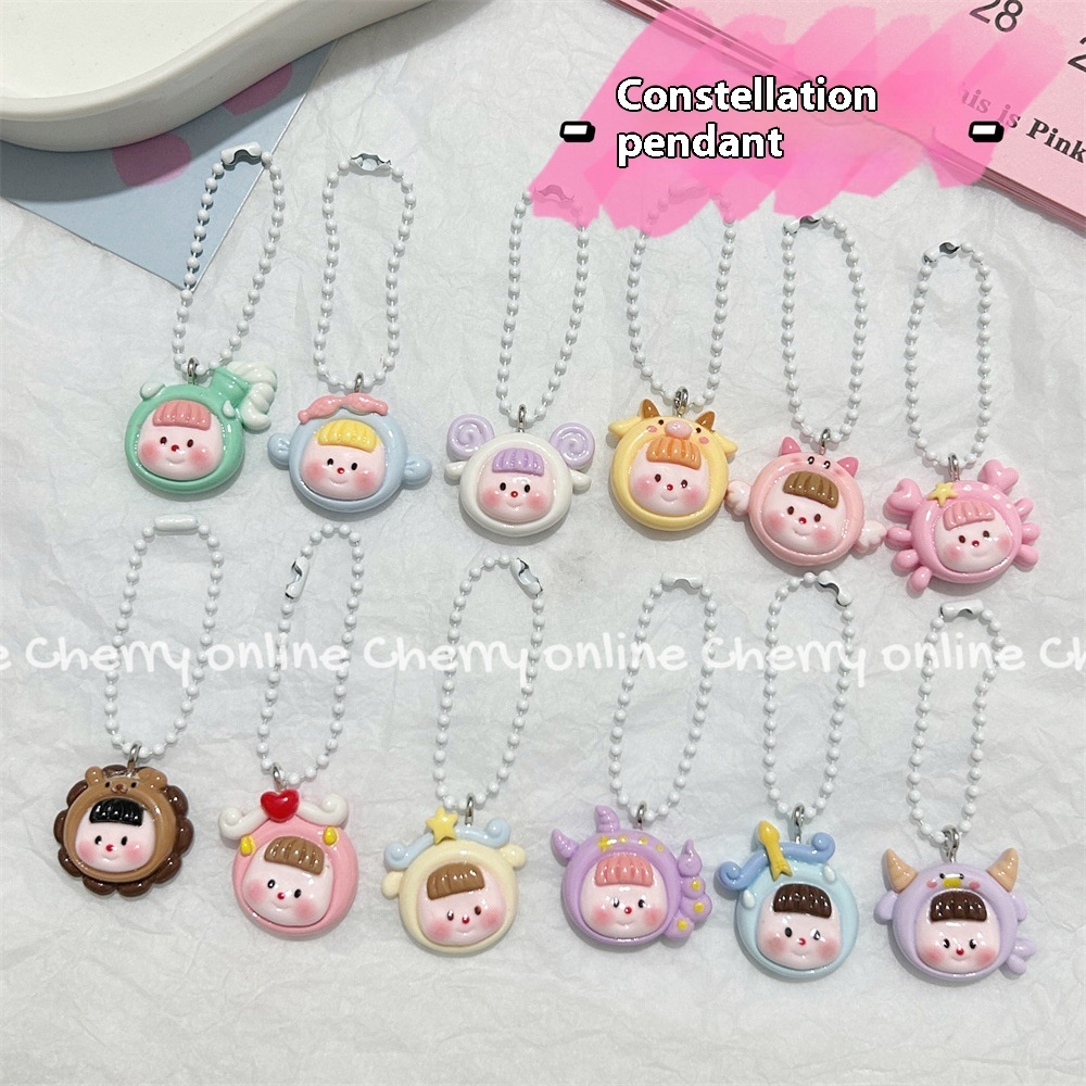 Twelve Constellation Girlish Keychain