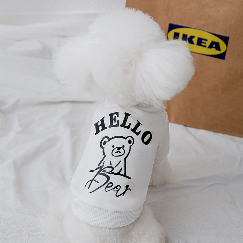 Fashion Dog Bear Printed Sweater - Image 3
