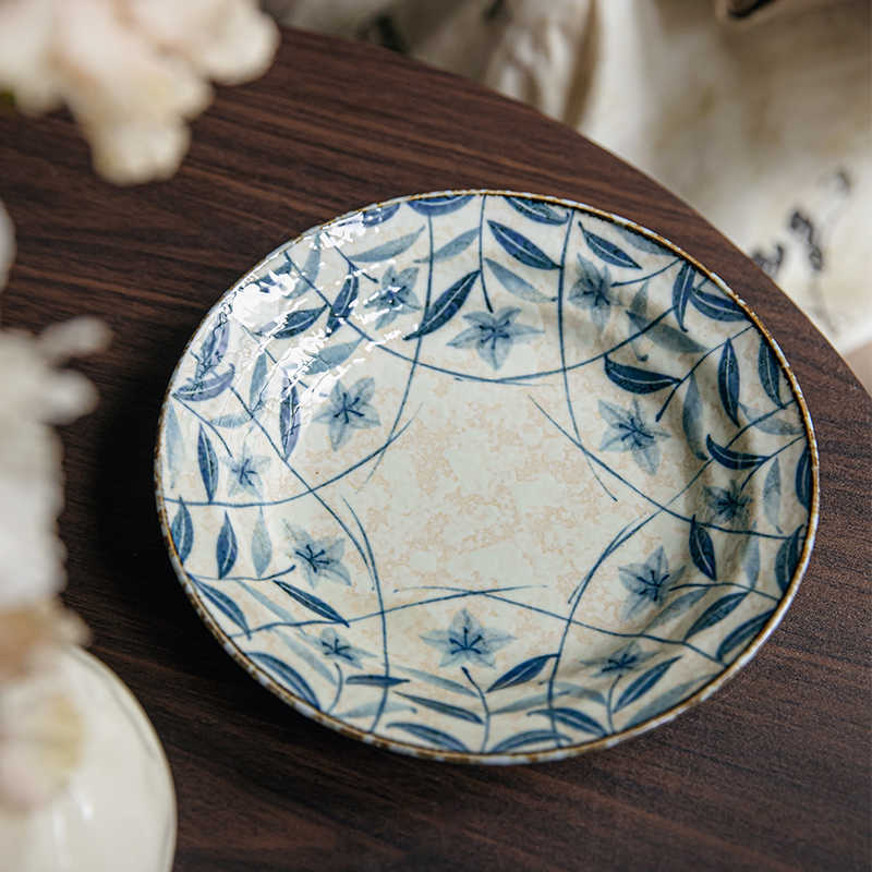 Retro Deep Underglaze Porcelain Plates