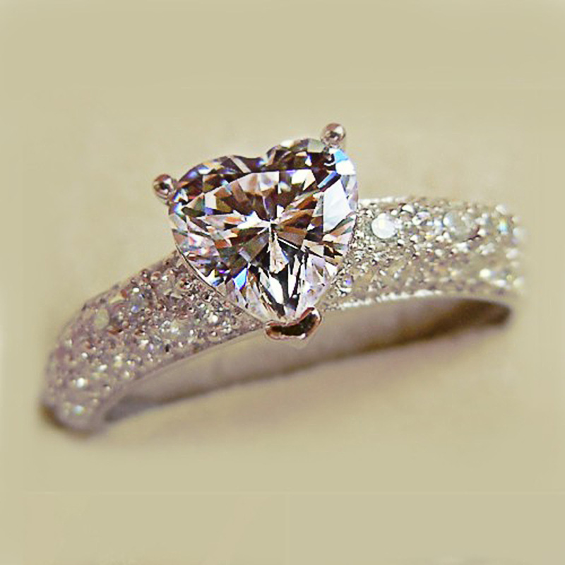 Heart-Shaped Zircon Ring - Image 2