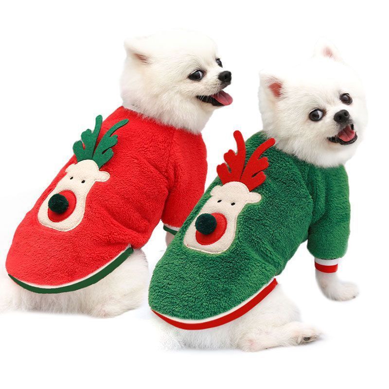 Pet Plus Velvet Christmas Print Sweater - Image 3