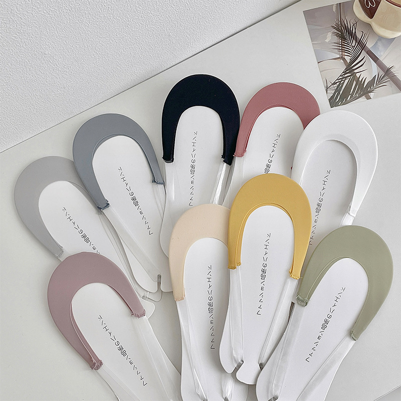 Women Cotton Ice Silk Boat Socks