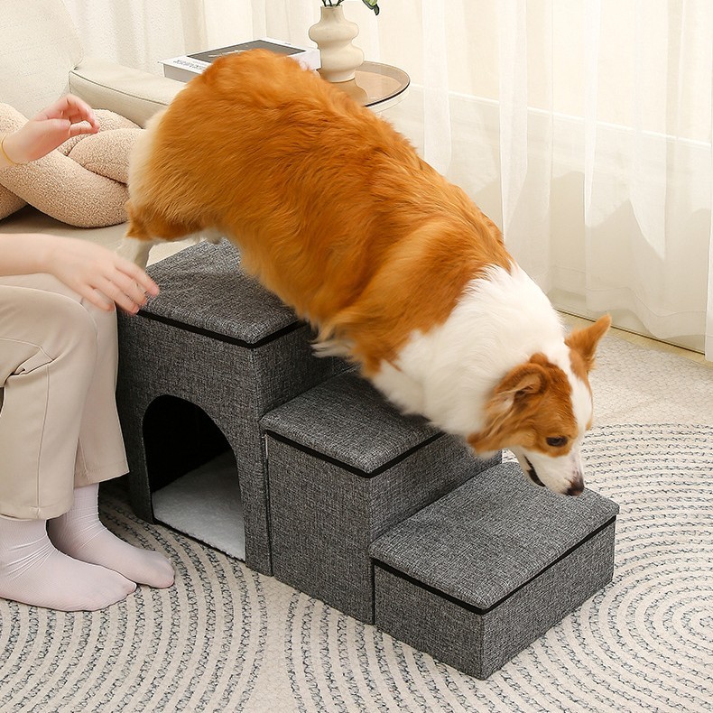 Foldable Pet Ladder Step For Dogs And Cats