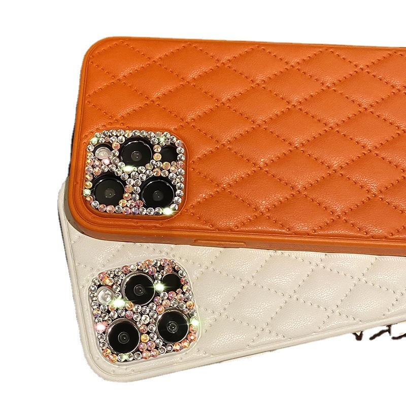 Fashion Leather Lattice Phone Case - Image 5