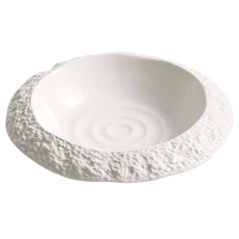 Household Ceramic Rock Pattern Deep Plates - Image 9