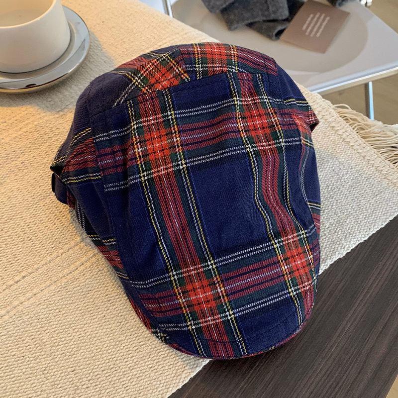 Dopamine Retro Plaid Women's Hats - Image 3