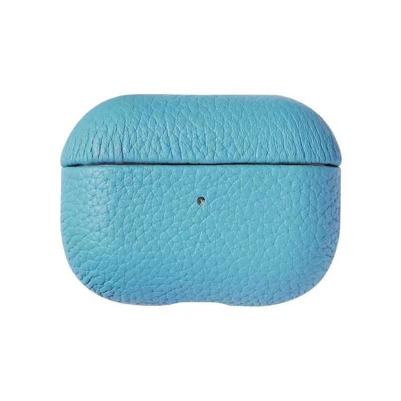 Portable Leather Litchi Pattern Earbuds Case - Image 6