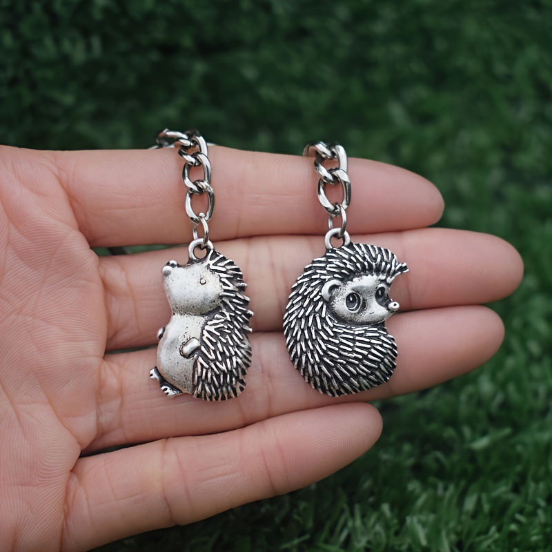 Cute Hedgehog Car Keychain