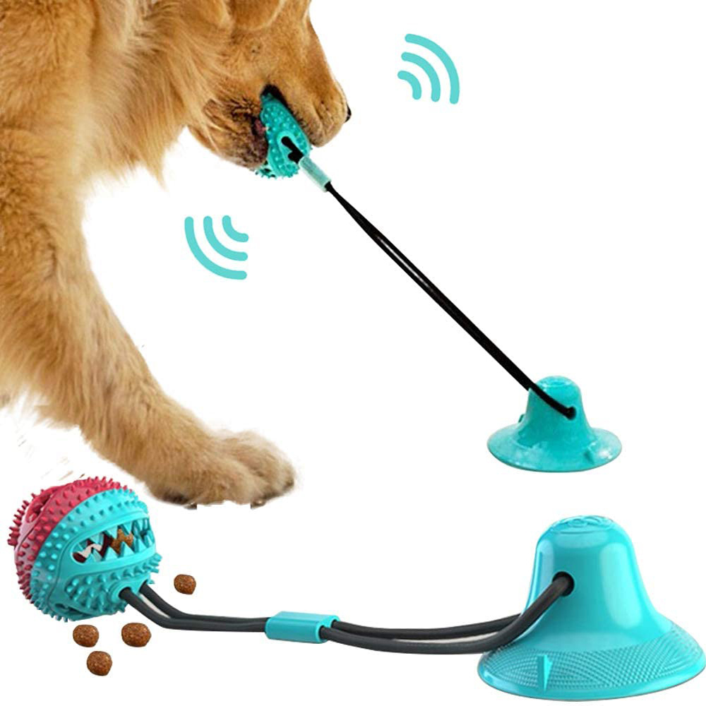 Silicon Interactive Dog Suction Cup Tug Ball