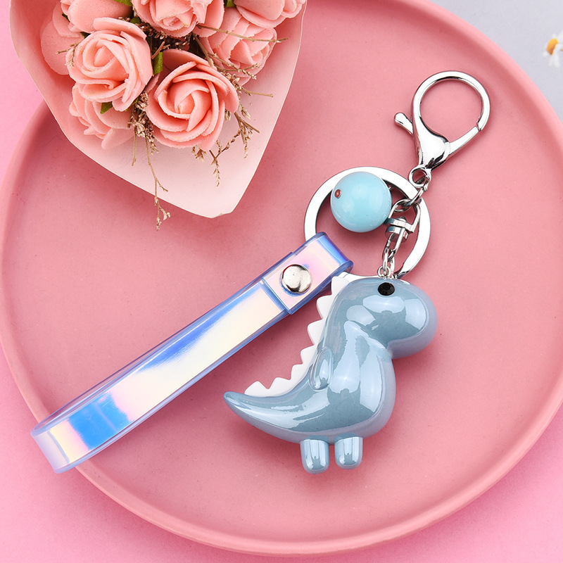Cute Little Dinosaur Car Pendant Keychain - Image 3