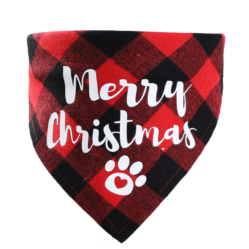 DIY Dog Triangle Christmas Pet Saliva Towel - Image 5