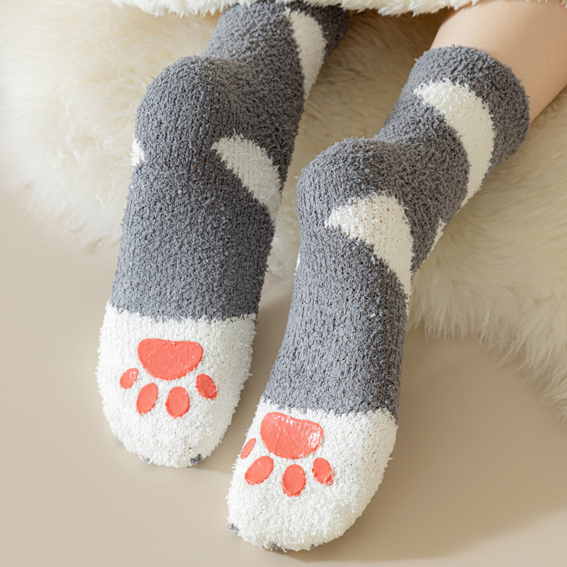 Women Fashion Personality Coral Fleece Socks - Image 8