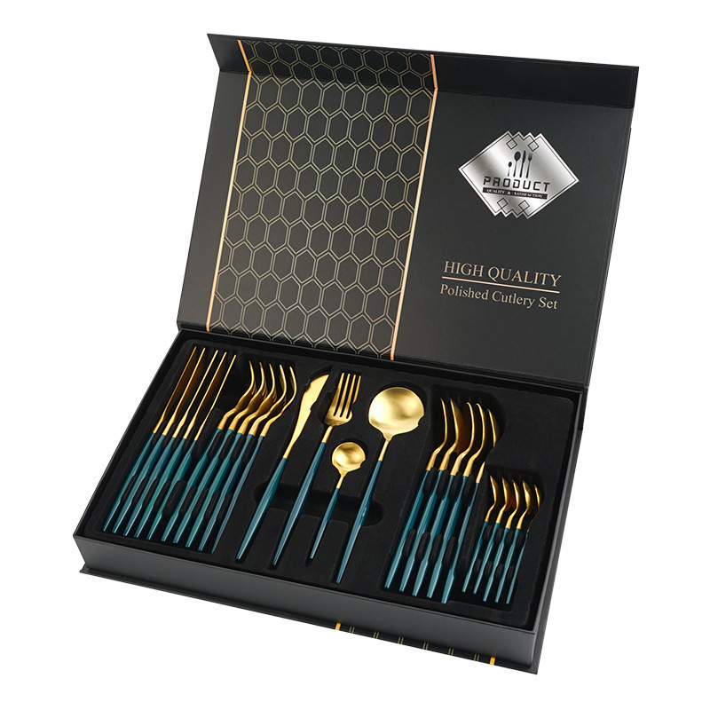 24-Piece Stainless Steel Portuguese Western Cutlery Set - Image 7