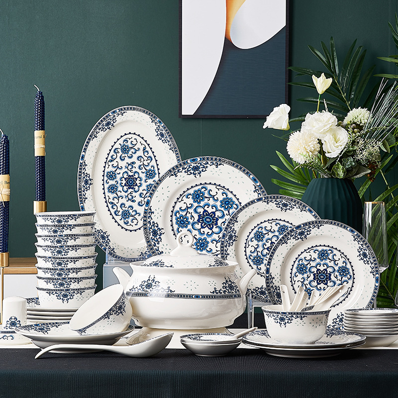 Luxury Bone China Ceramic Bowls And Saucers Set - Image 10