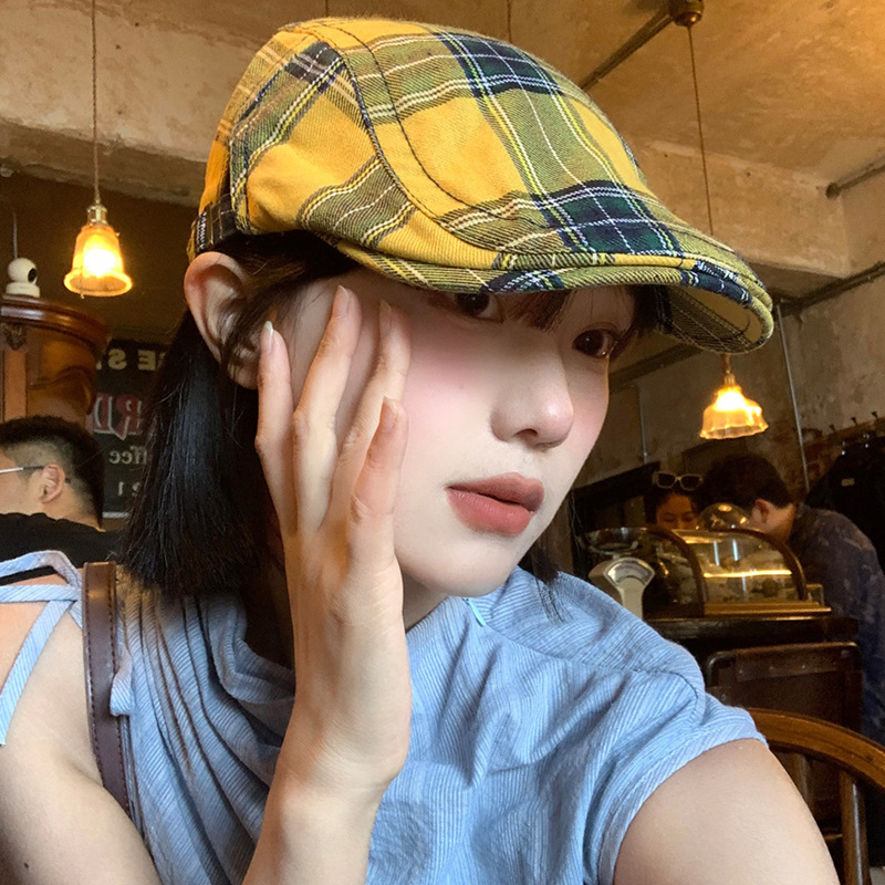 Dopamine Retro Plaid Women's Hats