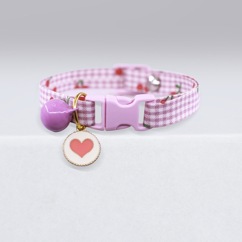 Cute Polka Dot Cat Bell Collar - Image 4