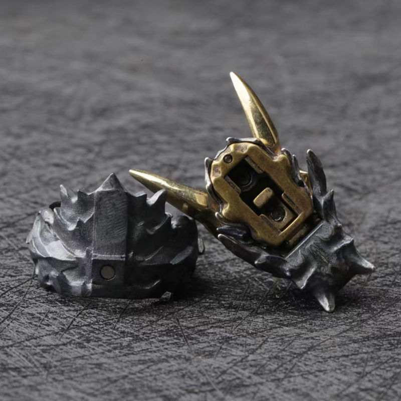 Unique Retro Distressed Ring For Men - Image 3