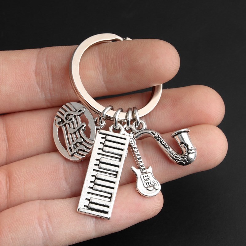 Electronic Musical Notes Organ Guitar Keychain