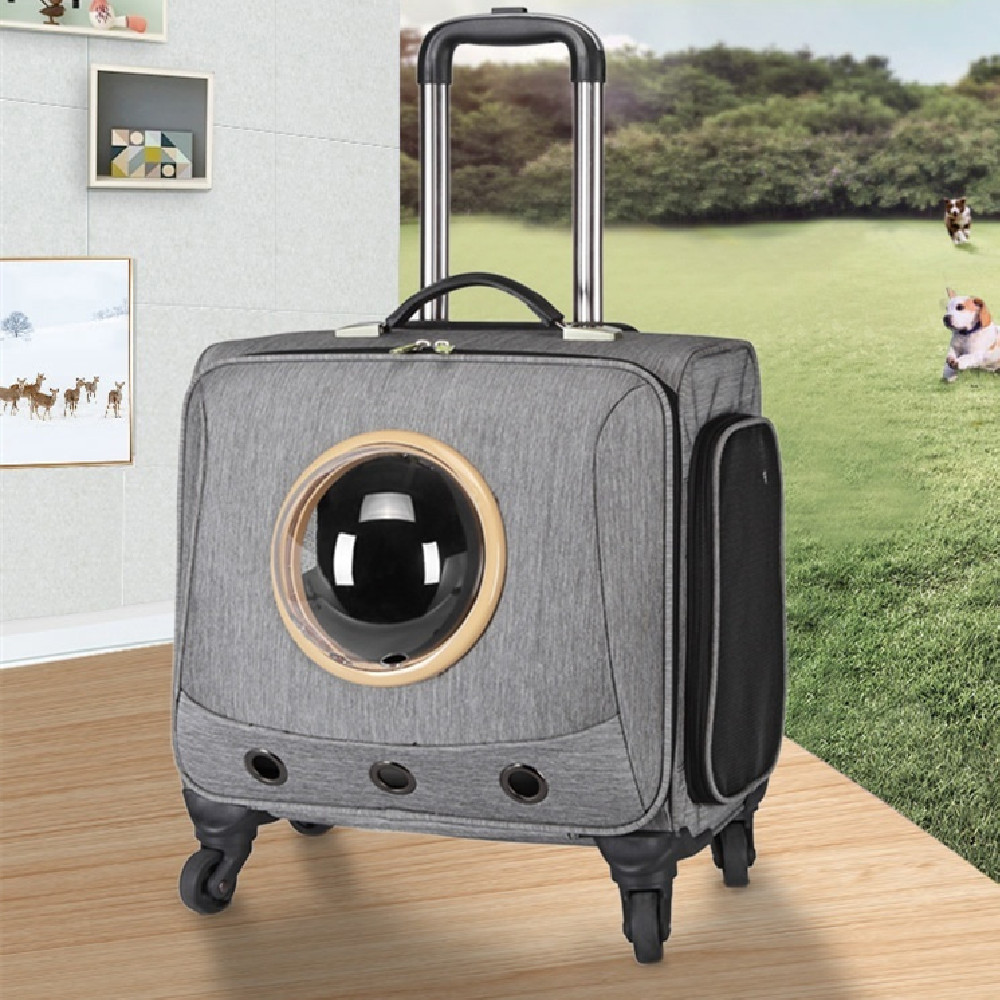 Universal-Wheel Portable Pet Travel Carrier