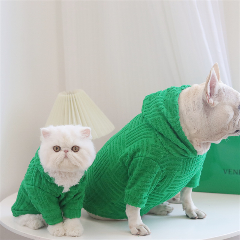 Dog V Green Terry Christmas Cloth - Image 3