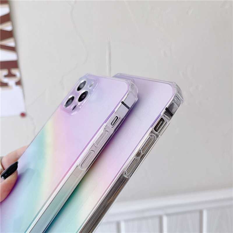 Side Rainbow Transparent Phone Case - Image 7
