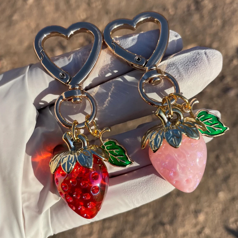 Creative Cute Sweetheart Strawberry Keychain