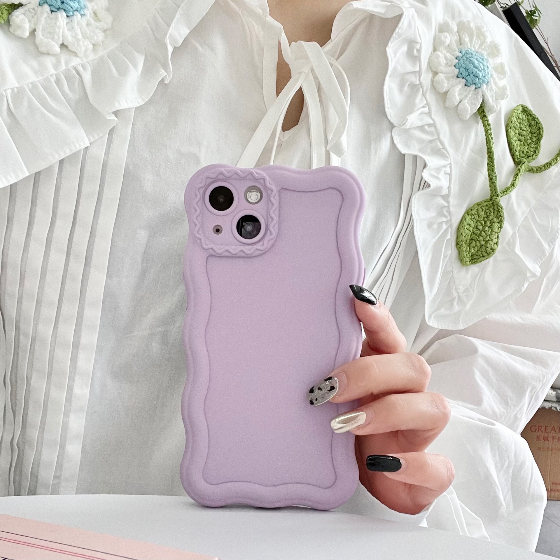 Solid Liquid Cream Wind Phone Case - Image 3
