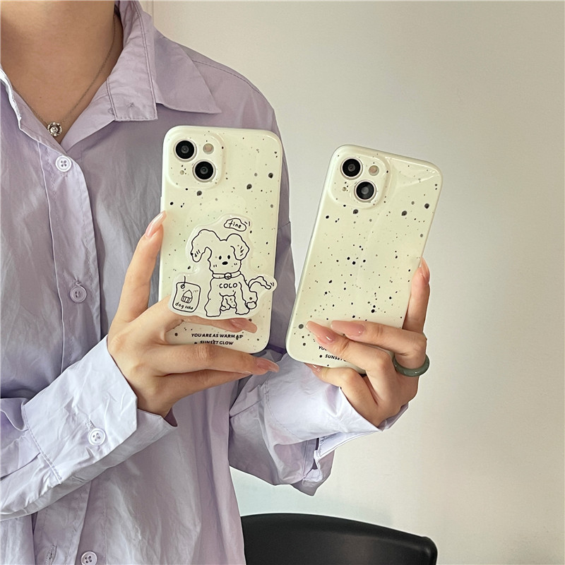 Small Inks Speckle Dog Phone Case - Image 3