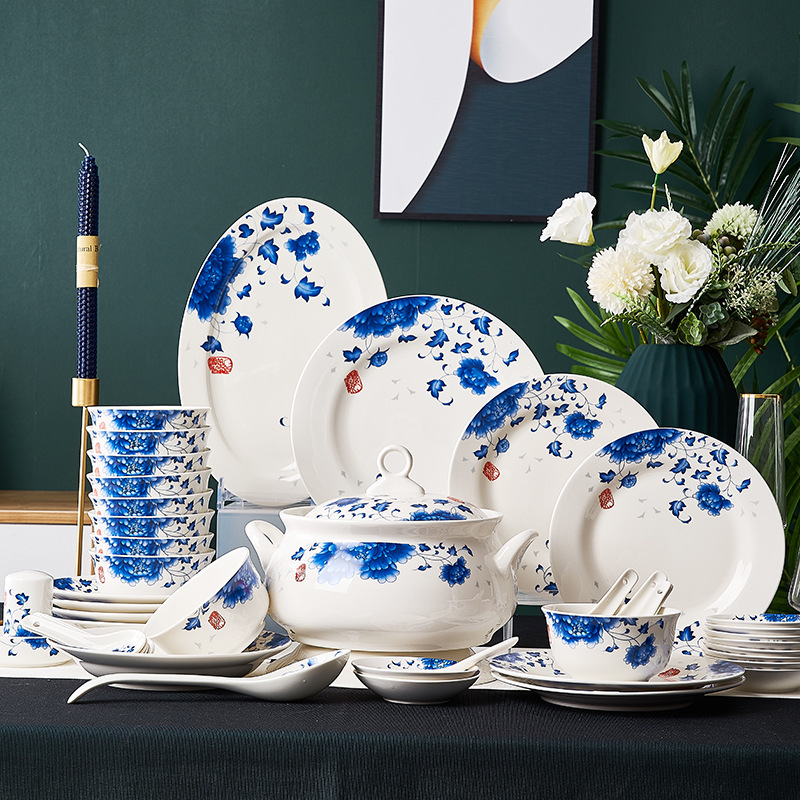 Luxury Bone China Ceramic Bowls And Saucers Set - Image 2