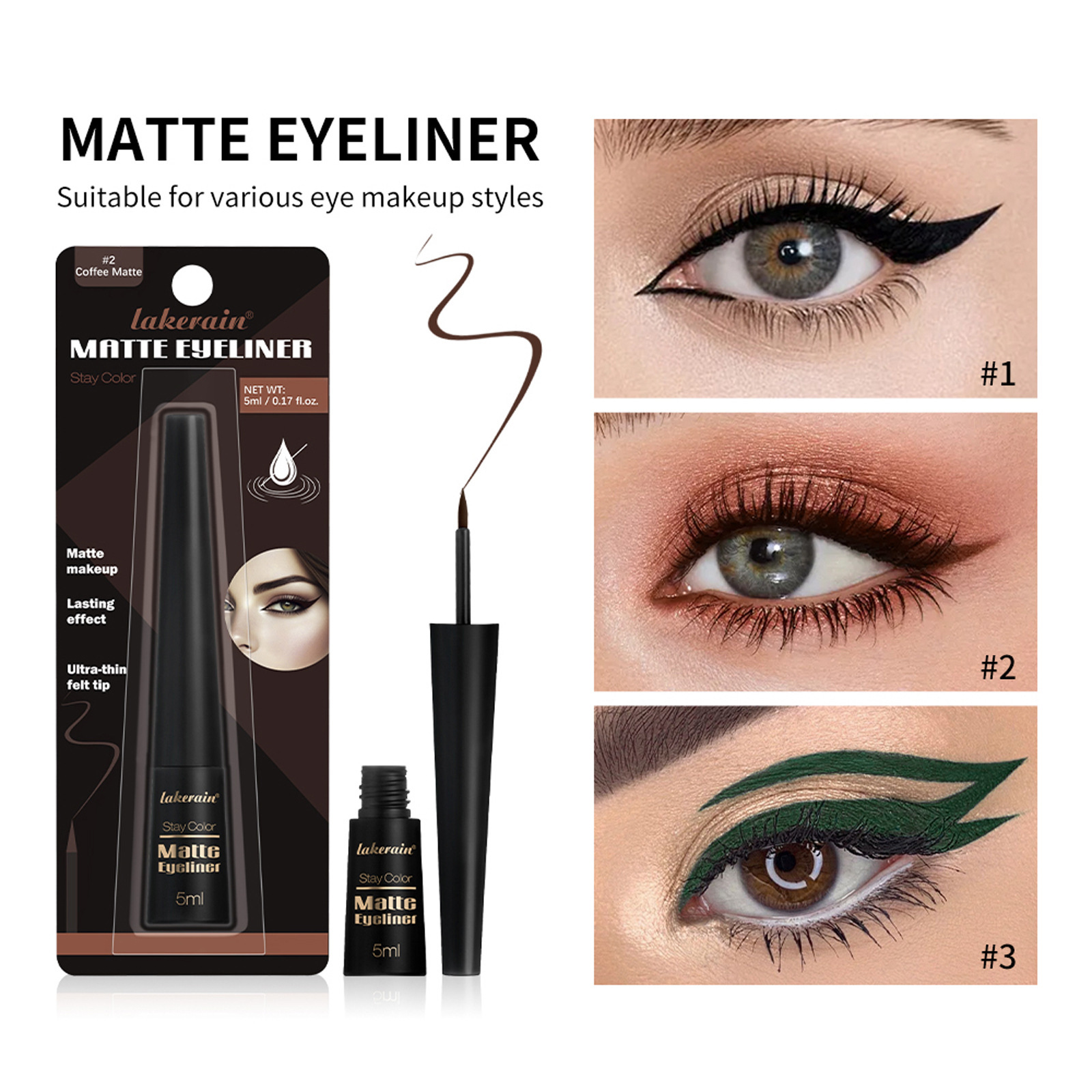Sweat Resistance Long-Lasting Smudge-Free Eyeliner - Image 2