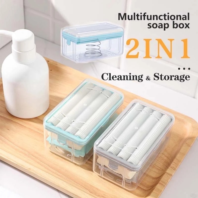 Soap Box Plastic Storage Container With Drain