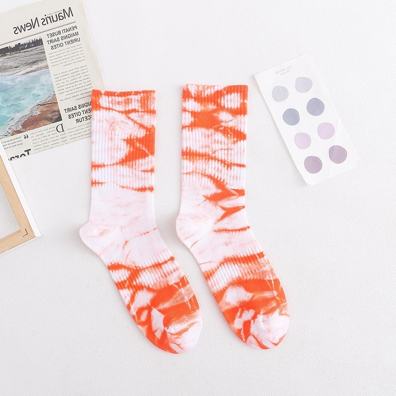Trendy Tie Dye Socks For Women - Image 3