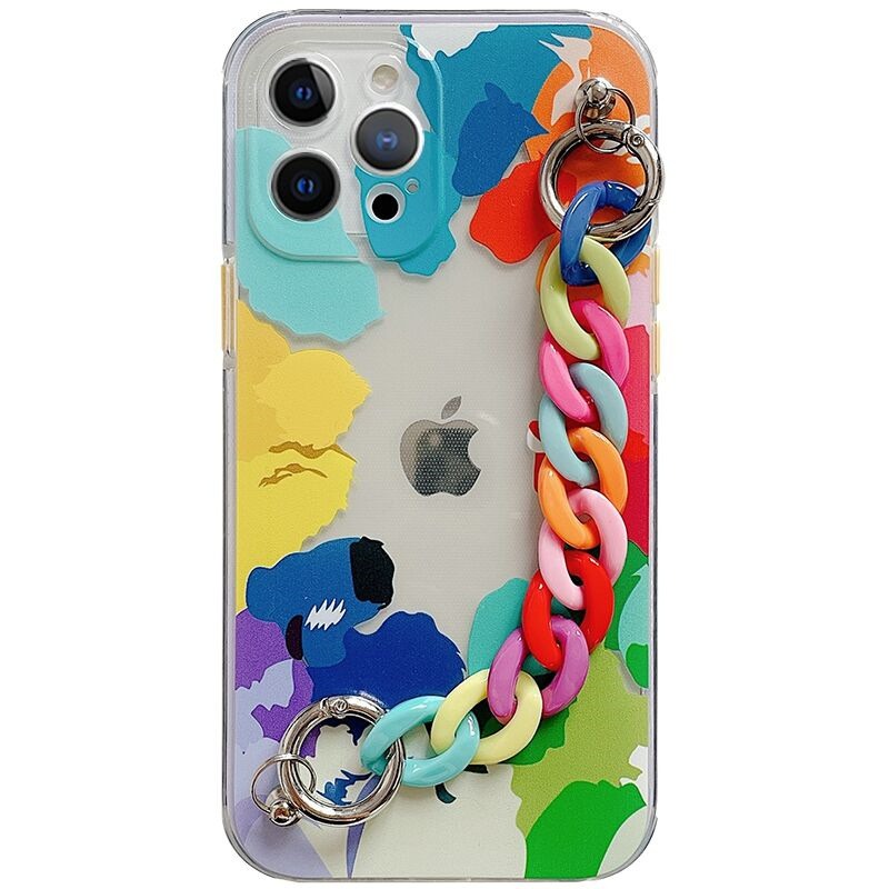 Silicone Color Wrist Chain Phone Case - Image 3