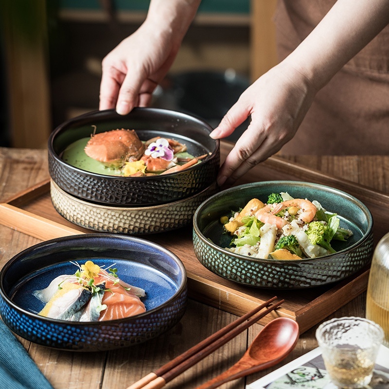 Japanese Ceramic Round Dinner Plate