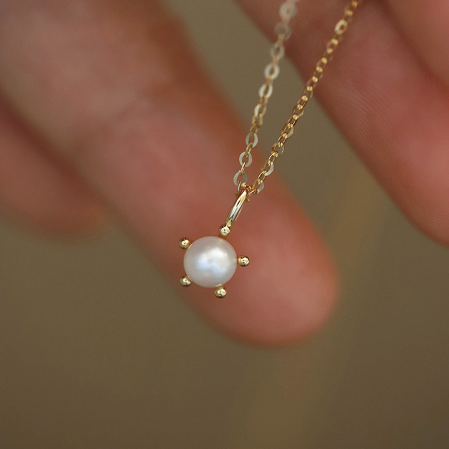 S925 Sterling Silver Pearl Necklace - Image 4