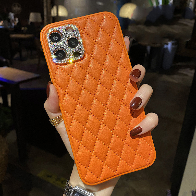 Fashion Leather Lattice Phone Case